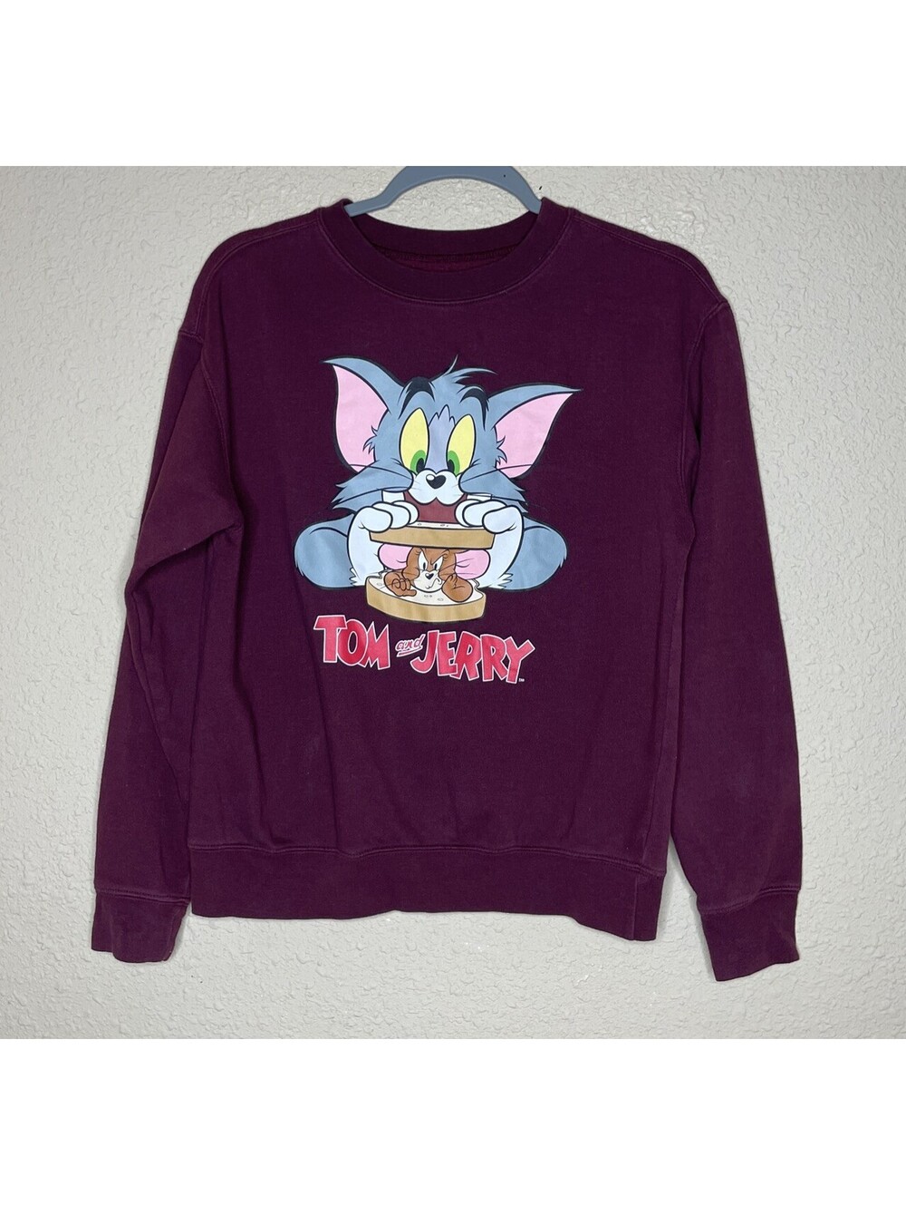 Tom and Jerry Cartoon Sweatshirt Adult Size Small